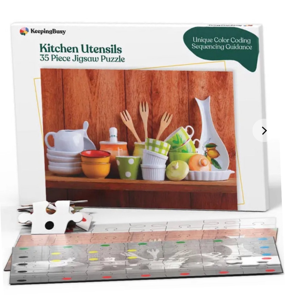 Senior Dementia Puzzle Keeping Busy Kitchen